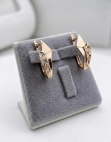 ложки серебряные: Сережки из красного золота ✨ Проба: 585 (красное золото) Вес: 2.23 — 1