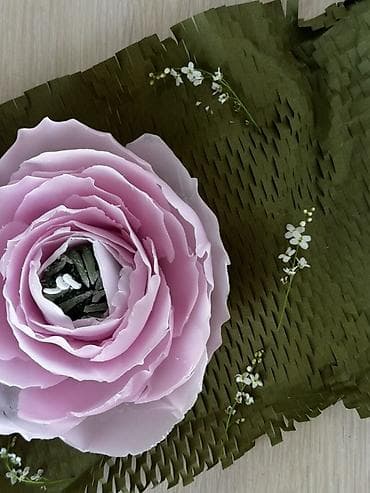 кыргызские сувениры бишкек: Декоративная свеча-пион🌸 - Ручная работа: многослойные лепестки — 1