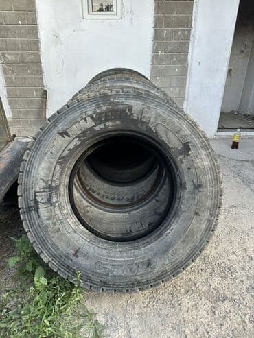 шины и диск: Комплект из восьми грузовых шин размера 295/80R22.5. Шины имеют — 2