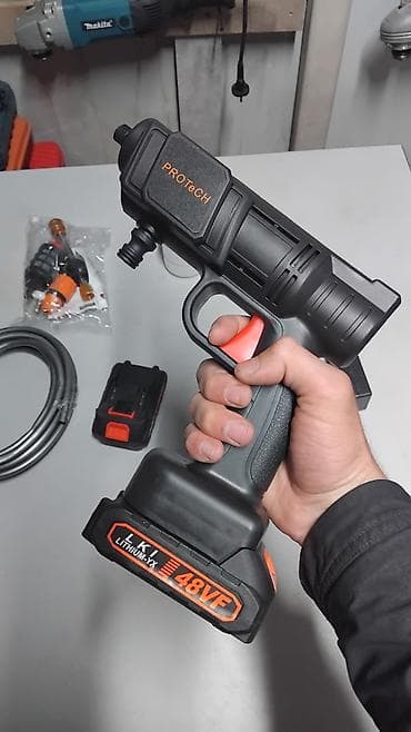 hi tech: Аккумуляторная мини-автомойка PROTECH 48VF Новая Полный комплект — 2