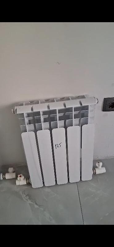 термоголовка: Биметаллические секционные радиаторы отопления, белые, с нижним — 1