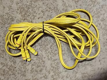 usb otg: Длинный композитный AV‑кабель RCA (тюльпаны) желтого цвета. Длина 5 — 1