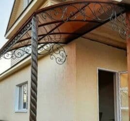 урна перельница: Навес, Арочный, Металл, Поликарбонат, Установка — 6