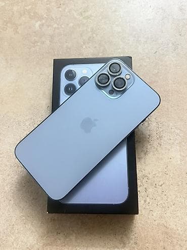 IPhone 13 Pro Max, Б/у, 256 ГБ, Sierra Blue, Коробка, 79 %