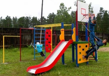 домик для: Детские площадки; спортивные комплексы.Горки, качели, карусели — 5