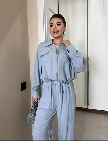 zara брюки: Женский комплект «двойка» из легкой хлопково-льняной ткани. Состав и — 2