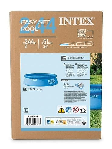 Спорт жана хобби: Надувной бассейн Intex Easy Set 244 × 61 см - Серия: Easy Set - — 3