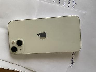 13 mini 128: IPhone 13, Б/у, 128 ГБ, Старлайт, Защитное стекло, Чехол, 82 % — 3