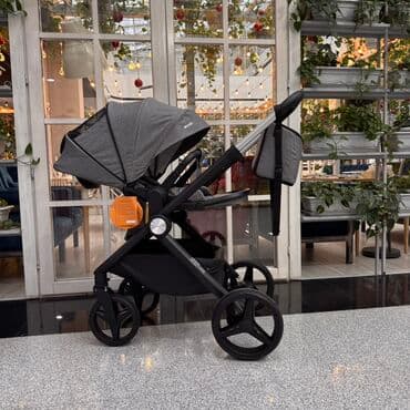 коляска прогулочная новая: Коляска, цвет - Черный, Новый — 3
