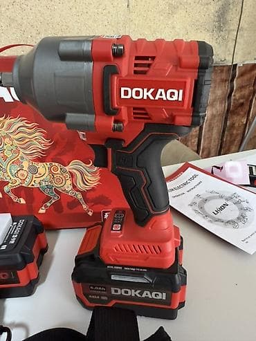 Дом и сад: Гайковёрт Аккумуляторный ударный гайковёрт DOKAQI (Li-Ion) — 2