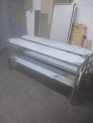 Торговое оборудование: Стеллаж полностью нержавейка размер 83х40х127 толщина листа 0.9мм — 10