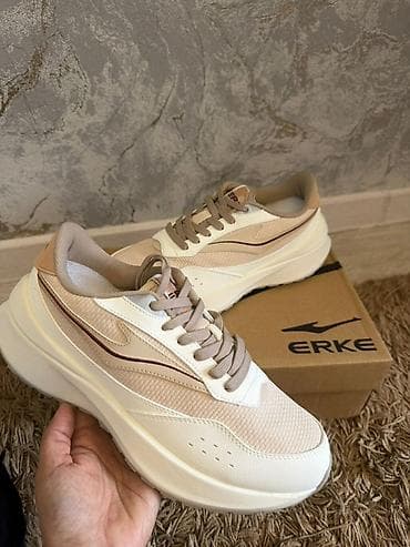 домашняя обувь: Кроссовки ERKE (женские/унисекс) в бежево‑кремовой гамме — 2