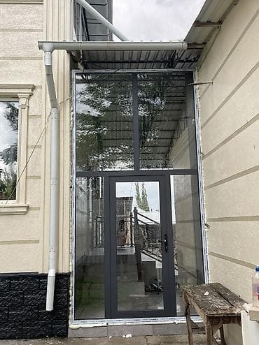 argus security systems: Алюминиевое окно на заказ, Тип окна: Панорамные, Декоративные особенности: Фрамуга, Бесплатная установка, В рассрочку — 3