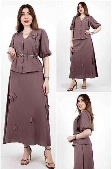 близнецы: Женский Костюм с юбкой My Twins (модель 259614 TAKIM) - Бренд: My — 3