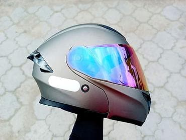 мотолер: Шлем модуляр🔥 Цвет графит Визор хамелеон антиблик+встроенные — 2