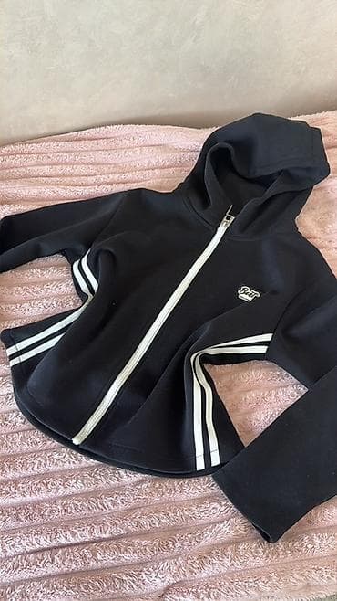 tech fleece: Детская спортивная кофта на молнии с капюшоном. - Цвет: черный с — 3