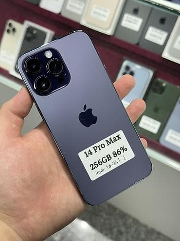 iphone 6 plus: IPhone 14 Pro Max, Б/у, 256 ГБ, Deep Purple, Защитное стекло, Чехол, Кабель, В рассрочку, 86 % — 1