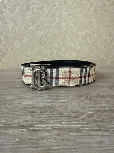 ремни для брюк: Ремень, Burberry, Материал: Экокожа, Унисекс — 3