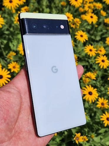 Google Pixel 6, Б/у, 128 ГБ, цвет - Белый, 1 SIM, 2 SIM, eSIM