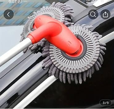 все для уборки: Щетка для мойки автомобиля с двойной вращающейся насадкой - Тип — 3