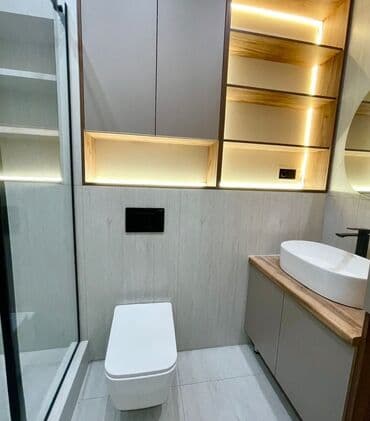 дом асанбай: 2 бөлмө, 51 кв. м, Элитка, 3 кабат, Дизайнердик ремонт — 11