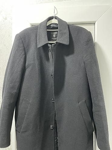 moda larissa плащ: Мужское пальто LOZENGE, модель 726 - Цвет: темно‑серый/графит - — 3