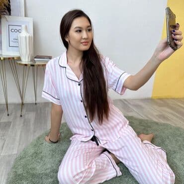 белая ночная сорочка: Сатиновые комплекты для дома и сна Турция Премиум класс Хлопок Оптом и — 3