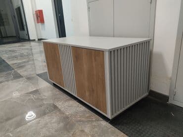 мебель подставка под телевизор: Тумба и подставка для телевизора, Новый, Напольная, ЛДСП, Самовывоз, цвет - Серый — 4