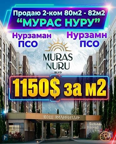 70: 2 комнаты, 80 м², Элитка, 6 этаж, ПСО (под самоотделку) — 1