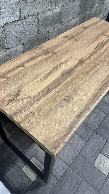 купить письменный стол в стиле лофт: Офисный стол, Нерегулируемый, цвет - Белый, Прямоугольный — 4