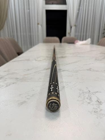 серебряный кулон: Бильярдный кий Евгения Онищенко цветок Вес 705гр Наклейка Jos H+ — 7