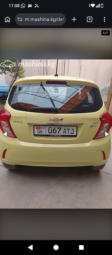 byd e3: Chevrolet Spark: 2018 г., 1 л, Вариатор, Бензин, Хэтчбэк — 6