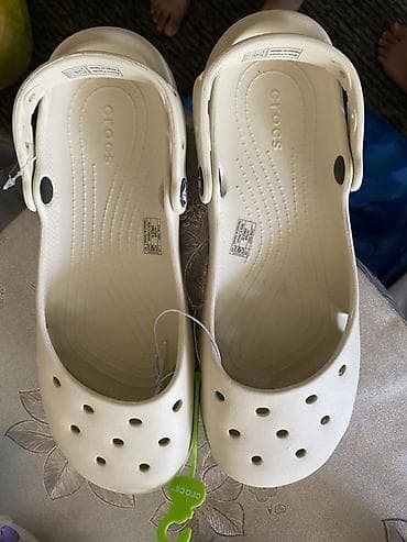 Сабо: Сабо, 38.5, 39, Crocs, Новый, цвет - Белый, Платная доставка, Самовывоз — 2