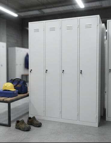 кухный шкаф: Шкаф для раздевалки, Новый, Железо — 1