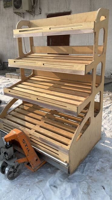 оборудование для магазина бу: Витрины, стеллажи, полки торговые металлические б/у, полка магазинная — 24