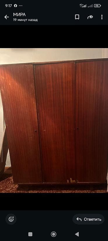 ищу диван бу: Гарнитур для зала, Дерево, цвет - Коричневый — 8