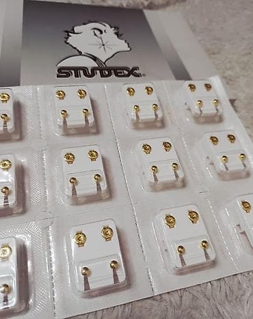 Серьги STUDEX в стерильной упаковке для прокола. Серьги-гвоздики — 3