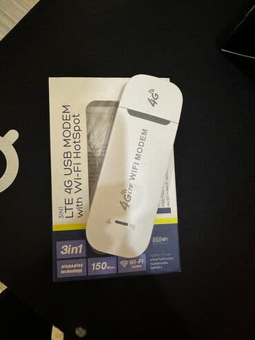 4G модем + вайфай роутер (работает со всеми симками) Можно к at lalafo.kg 4G модем + вайфай роутер (работает со всеми симками) Можно к