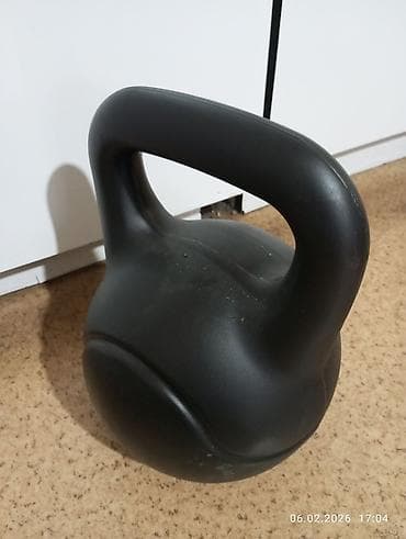 Гиря 16 кг, виниловая/пластиковая оболочка - Вес: 16 kg (маркировка