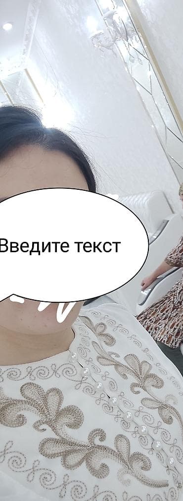 side by side: Вечернее платье, Длинная модель, Шелк, С рукавами, M — 2