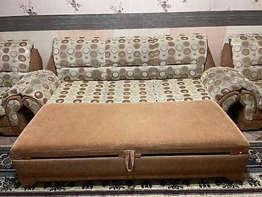 каркасы спалный диван: Комплект мягкой мебели, цвет - Коричневый — 4