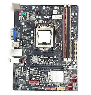 microsoft office: Материнская плата для ПК, Б/у, Biostar, LGA1155, Micro-ATX — 1