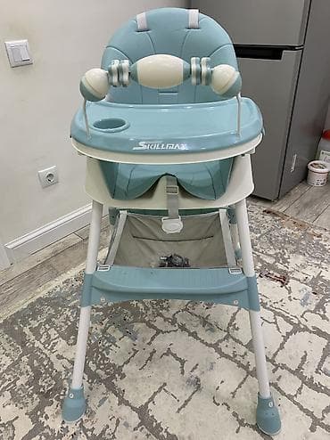 Балдар эмереги: Тамактандыруучу отургуч, Колдонулган, Skillmax, Металл, Отургучтун башка түрү, түсү - Көгүлтүр, Өзү алып кетүү — 2