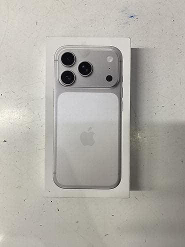 IPhone 17 Pro, Новый, 256 ГБ, White Titanium, Кабель, Коробка, 100 %