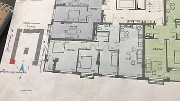 Недвижимость: 3 комнаты, 80 м², Кызыл Аскер Элитка, 6 этаж — 4