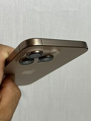 IPhone 16 Pro Max, Б/у, 256 ГБ, Natural Titanium, Кабель, 87 % — 6