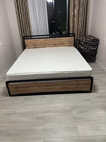 кирават: Двуспальная кровать, С матрасом, длина - 200 см — 9