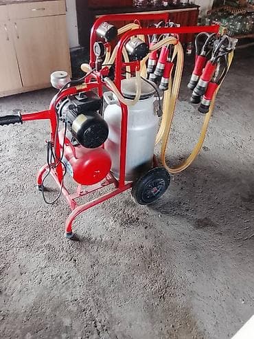 Доильный аппарат передвижной, двухпостовой - Электрический вакуумный