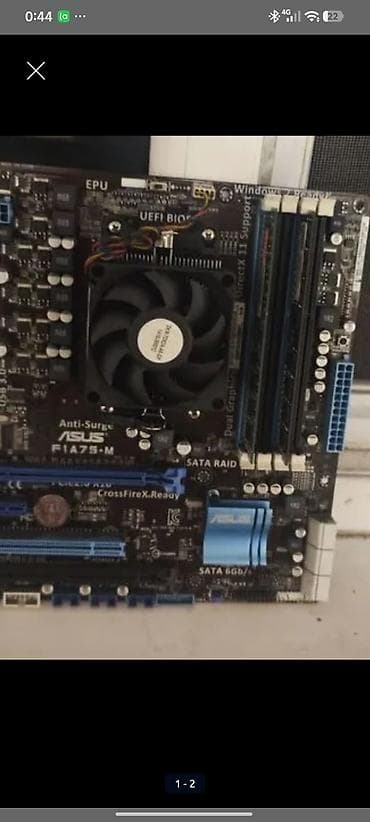 usb: Материнская плата ASUS F1A75-M с установленным процессором AMD и — 2