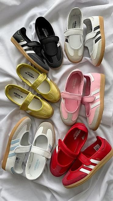 Айымдардын бут кийими: Кроссовкалар, 36, 37, 38, Adidas, Жаңы, түсү - Ак, Акылуу жеткирүү, Өзү алып кетүү — 1